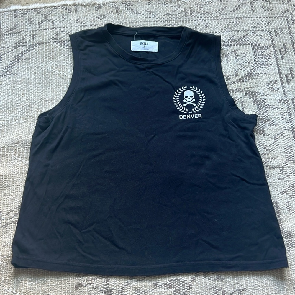 Soul cycle Denver boxy tank top